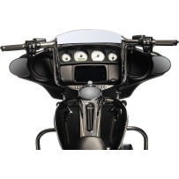 1-1/2" EZ Install Pointed Top Handlebar — 1-1/2" diameter, 1" clamp, Chrome finish