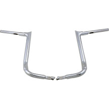1-1/2" EZ Install Pointed Top Handlebar — 1-1/2" diameter, 16" rise, 1" clamp, Chrome