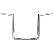 1-1/2" EZ Install Pointed Top Handlebar — 1-1/2" diameter, 16" rise, 1" clamp, Chrome