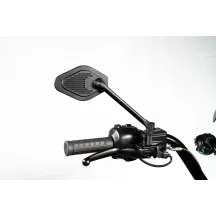 Espejo ajustable vástago largo (18 cm) Edición negra — vástago 18 cm, cabeza 13 x 8.25 cm, negro