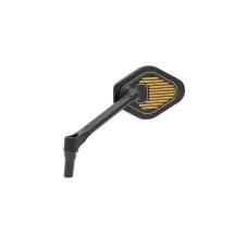 Espejo ajustable vástago corto (12 cm) Edición Negro y Dorado — 13 x 8.25 cm cabezal, vástago 12 cm