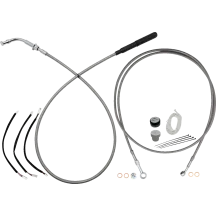 Kit EZ de instalación — Altura del manillar 25.5 cm (10"), Ape Hanger, Cromado pulido