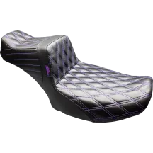 Tailwhip Daddy Long Legs Seat — 11-1/2" wide, 6" back support, Black, Purple