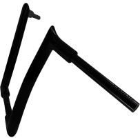 1-1/2" EZ Install Pointed Top Handlebar — 14" rise, 1" clamp, Black