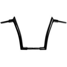 1-1/2" EZ Install Pointed Top Handlebar — 14" rise, 1" clamp, Black