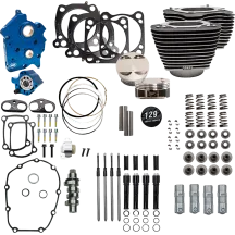 129" Power Package for M8 — 4.32" bore, 4-3/8" stroke, Wrinkle Black