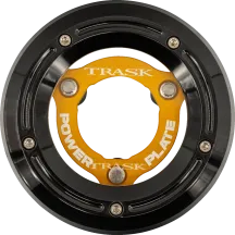 Kit de tapa derby y placa de potencia — Negro, Dorado