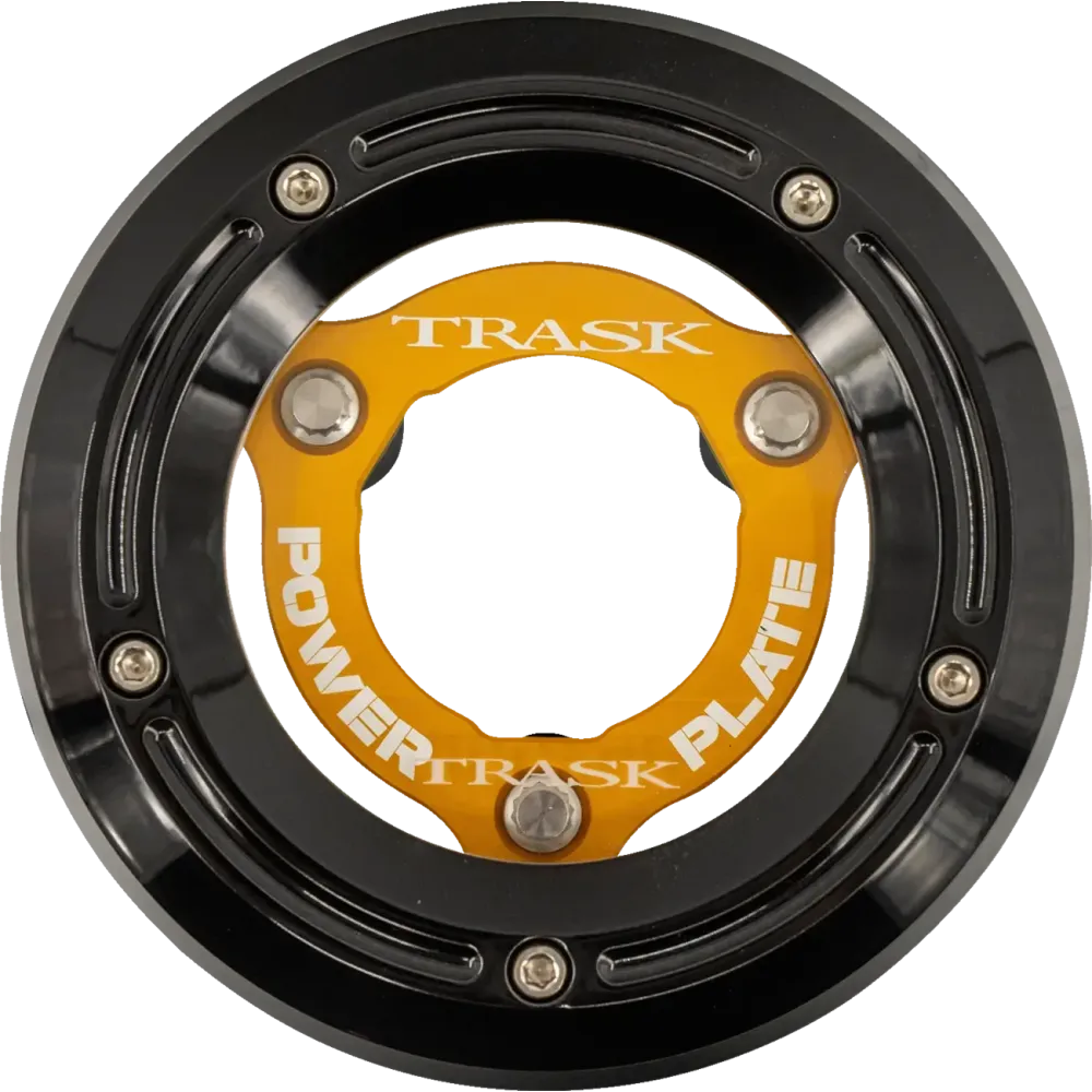 Kit de tapa derby y placa de potencia — Negro, Dorado