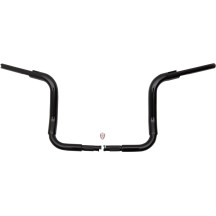 1-1/2" EZ Install Rounded Top Handlebar — 38 mm (1-1/2"), Rise 12" (30.5 cm), Clamp 25.4 mm (1"), Black