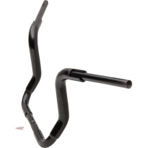 1-1/2" EZ Install Rounded Top Handlebar — 38 mm (1-1/2"), Rise 12" (30.5 cm), Clamp 25.4 mm (1"), Black