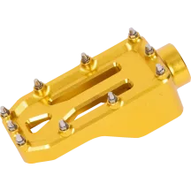Pedal de freno Aggressor — anodizado dorado, aluminio 6061