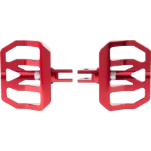 Mini Aggressor Reposapiés — delanteros, 12,1 cm × 89 mm, Rojo anodizado