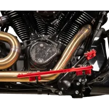 Aggressor Reposapiés — 30,5 cm x 11,43 cm, Rojo anodizado