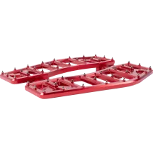 Aggressor Reposapiés — 30,5 cm x 11,43 cm, Rojo anodizado