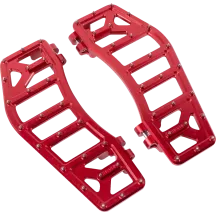 Aggressor Reposapiés — 30,5 cm x 11,43 cm, Rojo anodizado