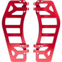 Aggressor Reposapiés — 30,5 cm x 11,43 cm, Rojo anodizado