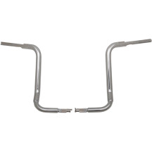 1-1/2" EZ Install Rounded Top Handlebar — 1.5" dia, 16" rise, 38-1/2" width, 1" clamp, Chrome