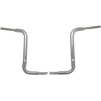 1-1/2" EZ Install Rounded Top Handlebar — 1.5" dia, 16" rise, 38-1/2" width, 1" clamp, Chrome