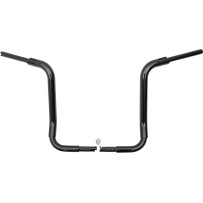 1-1/2" EZ Install Rounded Top Handlebar — 38 mm diameter, 15" center width, 16" rise, Black