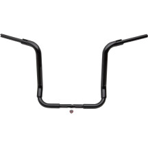 1-1/2" EZ Install Rounded Top Handlebar — 38 mm diameter, 15" center width, 16" rise, Black