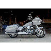 Sistema de escape 2 en 1 GNX — silenciador 11.5 cm (4-1/2"), cromado