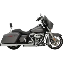 Sistema de escape 2-into-1-into-2 Dominator-SR — silenciador 4.5", Cromo