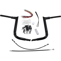 Kit de manillar con punta 1-1/2" EZ de instalación — diámetro 1-1/2" (38 mm), abrazadera 1" (25,4 mm), negro