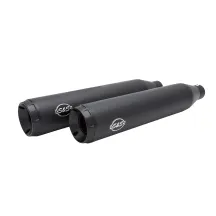 Grand National Slip-On Mufflers — Matte Black, Right