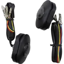 Gomas de antena Sleek Lights — HD Davidson®, Negro