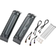 Filler Panel Tail Lights — HD, black, smoke lens