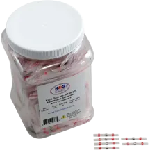 Heat-Shrink Solderless Wire Connector Kit/Refill — 100 Pack, 22-18 AWG, Red