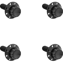 Titanium 12-Point Windshield Bolts — Road Glide fitment, Black