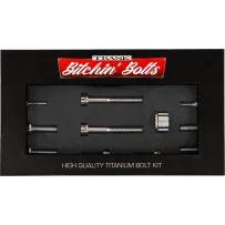 Bitchin' Bolts Peg Mount — Titanium, for M8 models, Silver