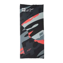 BUFF® Mogress Tubo de Cuello — Talla única, Negro, Rojo fluorescente