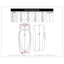Protectores de rodilla Youth M33 — L, Negro