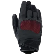Guantes Stella Mogress Airflow — XS, Rojo oscuro, Negro