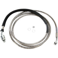 Stainless Steel Hydraulic Clutch Line — 82" (208.5 cm), 12" (305 mm), Clear-coat