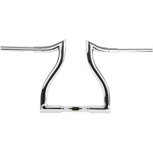 Hammerhead Handlebar — 1-1/2" diameter, 1-1/4" clamp, 12" rise, 5-1/2" pullback, Chrome