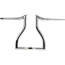 Hammerhead Handlebar — 1-1/2" dia, 5-1/2" pullback, 14" end rise, 30-1/2" width, Chrome
