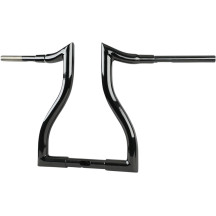 Hammerhead Handlebar — 1-1/2 in diameter, 1-1/4 in clamp, 14 in rise, Black