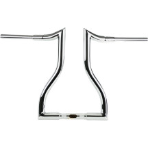 Hammerhead Handlebar — 1-1/2" dia, 1-1/4" clamp, Chrome