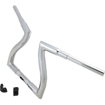 Thresher Handlebar — 38 mm diameter, 77.5 cm width, 11.5 cm pullback, Chrome