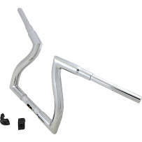 Thresher Handlebar — 38 mm diameter, 77.5 cm width, 11.5 cm pullback, Chrome