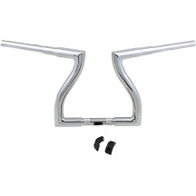 Thresher Handlebar — 38 mm diameter, 77.5 cm width, 11.5 cm pullback, Chrome