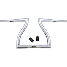 Thresher Handlebar — 38 mm diameter, 77.5 cm width, 11.5 cm pullback, Chrome