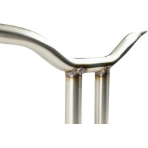 Kage Fighter Welded Straight-Riser Handlebar — 10" rise, 30.5" width, 1-1/4" diameter, Polished