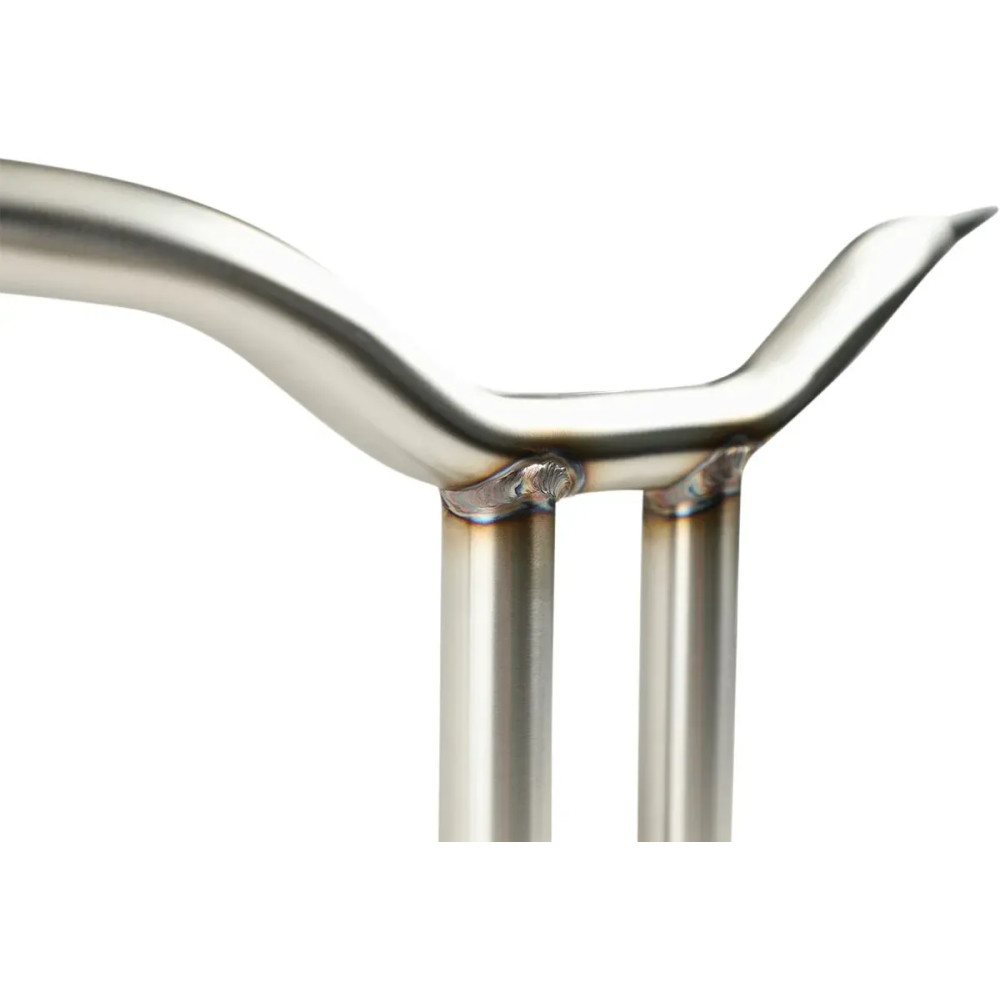 Kage Fighter Welded Straight-Riser Handlebar — 10" rise, 30.5" width, 1-1/4" diameter, Polished