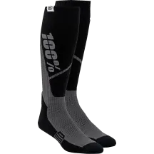 Torque Comfort Moto Socks — S/M, Mid-Calf, Black/Gray