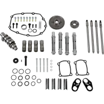 Kit de árbol de levas 496 con tubos de empuje — Serie 496, accionamiento por engranajes
