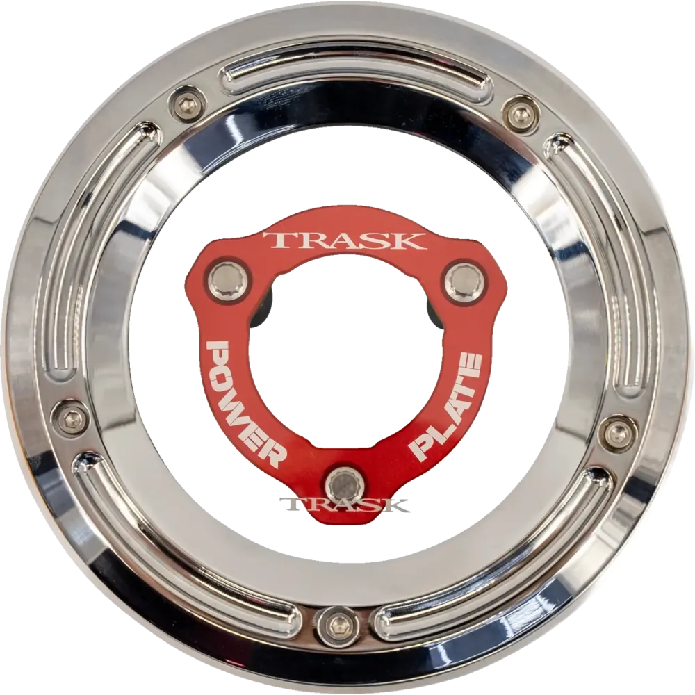 Kit de cubierta Derby y Power Plate — cromado, rojo
